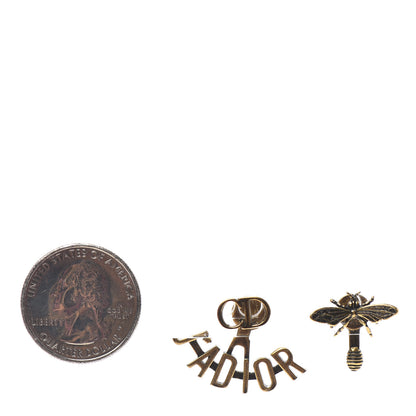 Christian Dior Metal J'Adior Earrings Aged Gold 2 of 3