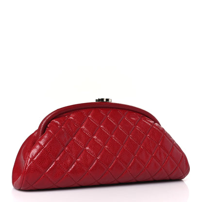 Chanel Caviar Quilted Timeless Clutch Red 3 of 9