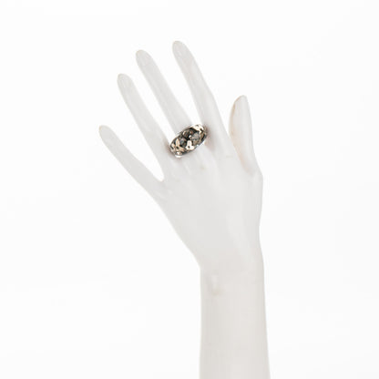 Louis Vuitton Resin Inclusion Ring 7.5 Black 2 of 3