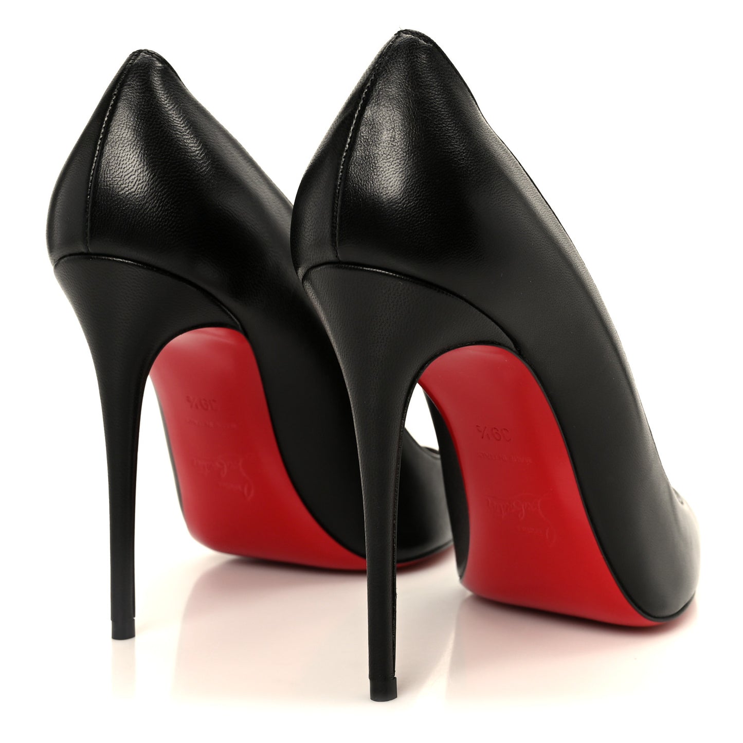 Shiny Nappa Kate 100 Pumps 39.5 Black