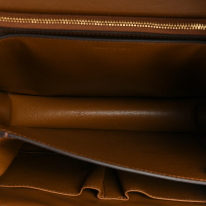 Celine Smooth Calfskin Medium Classic Box Flap Bag Camel 6 of 14