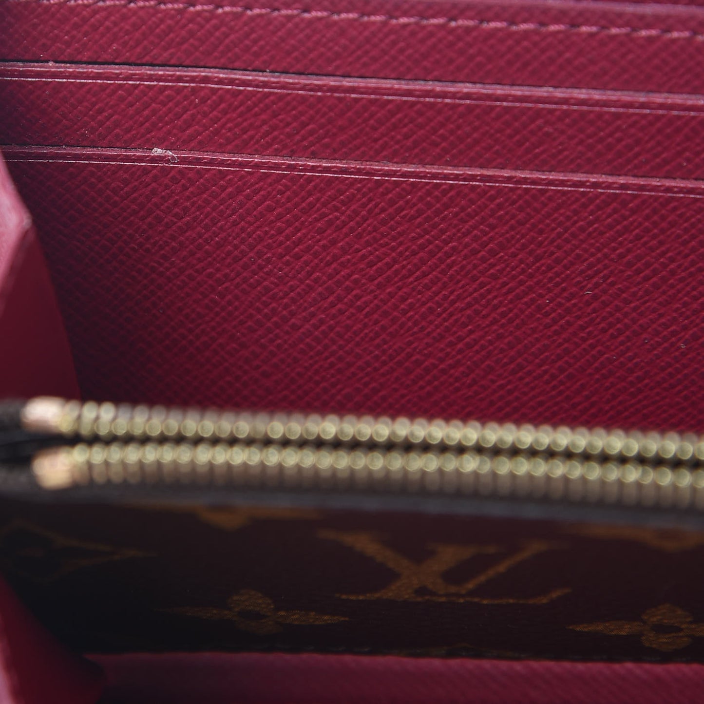 Monogram Clemence Wallet Fuchsia