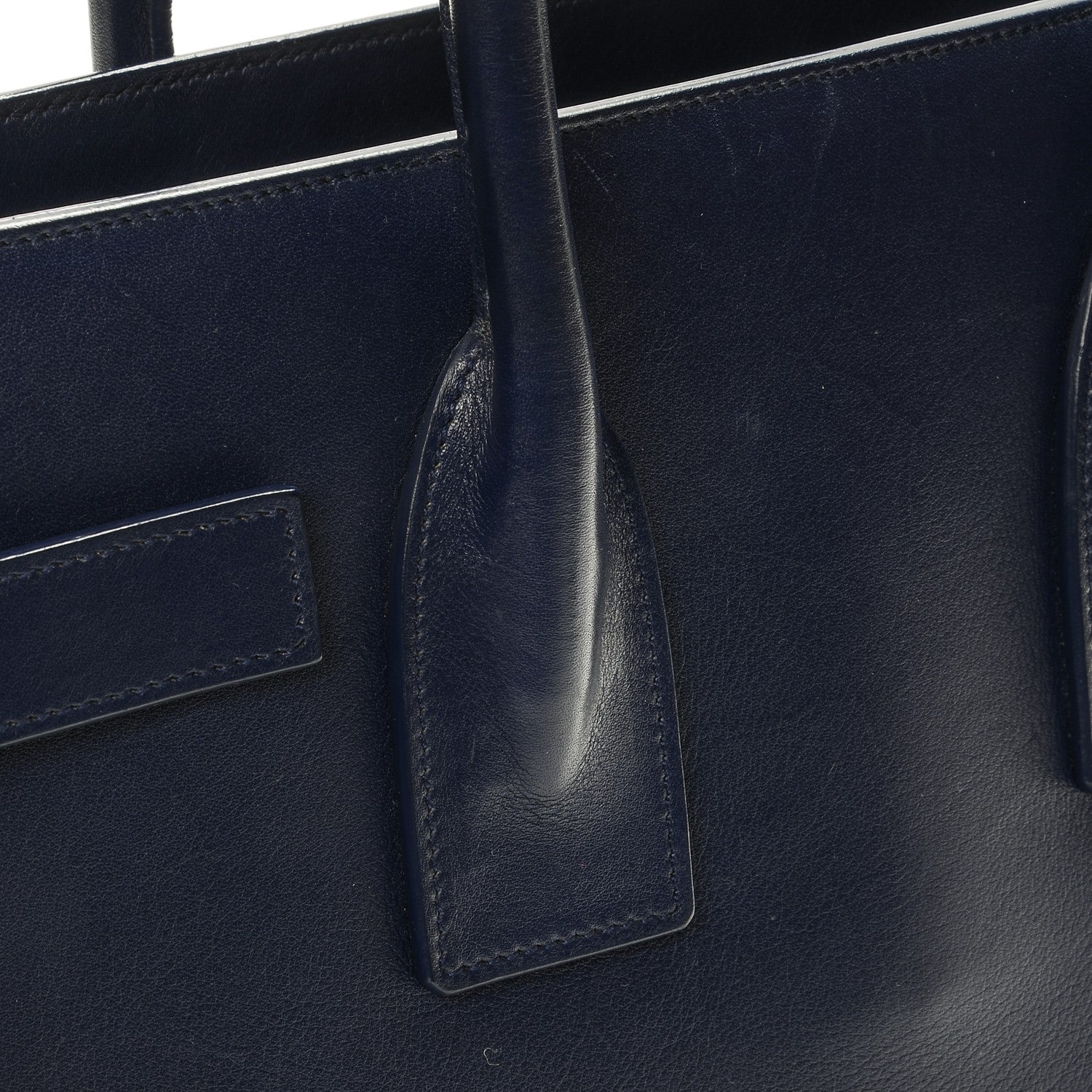 Saint Laurent Calfskin Small Sac De Jour New Marine 7 of 10