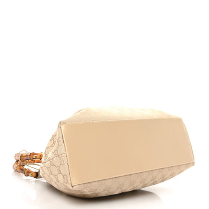 Gucci Monogram Bamboo Top Handle Bag 2 of 9