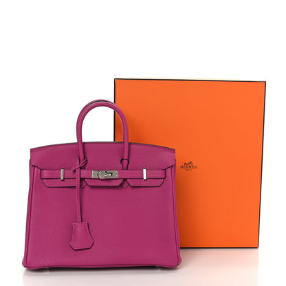 Hermes Togo Birkin 25 Rose Pourpre 11 of 11