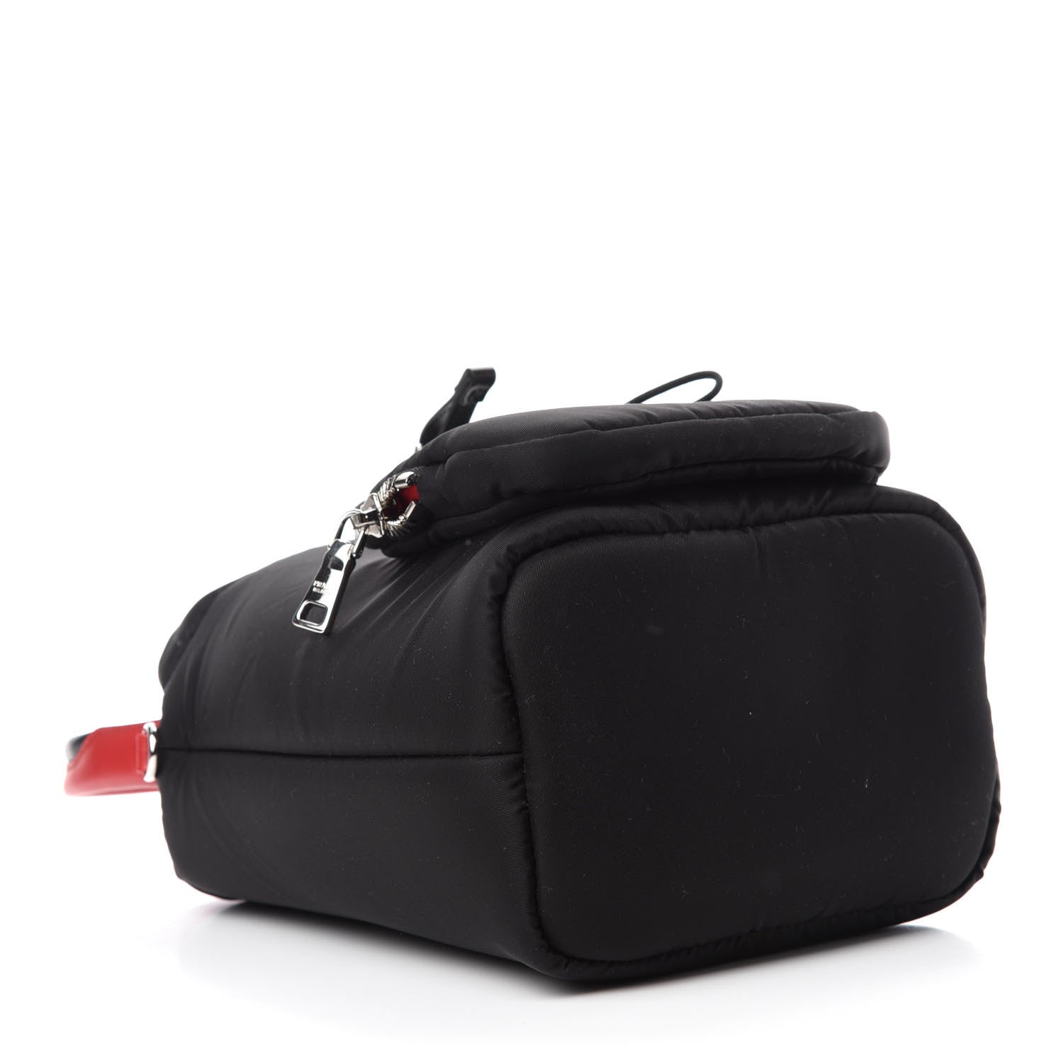 Prada Tessuto Nylon Pocket Small Cargo Tote Black Fuoco 4 of 10