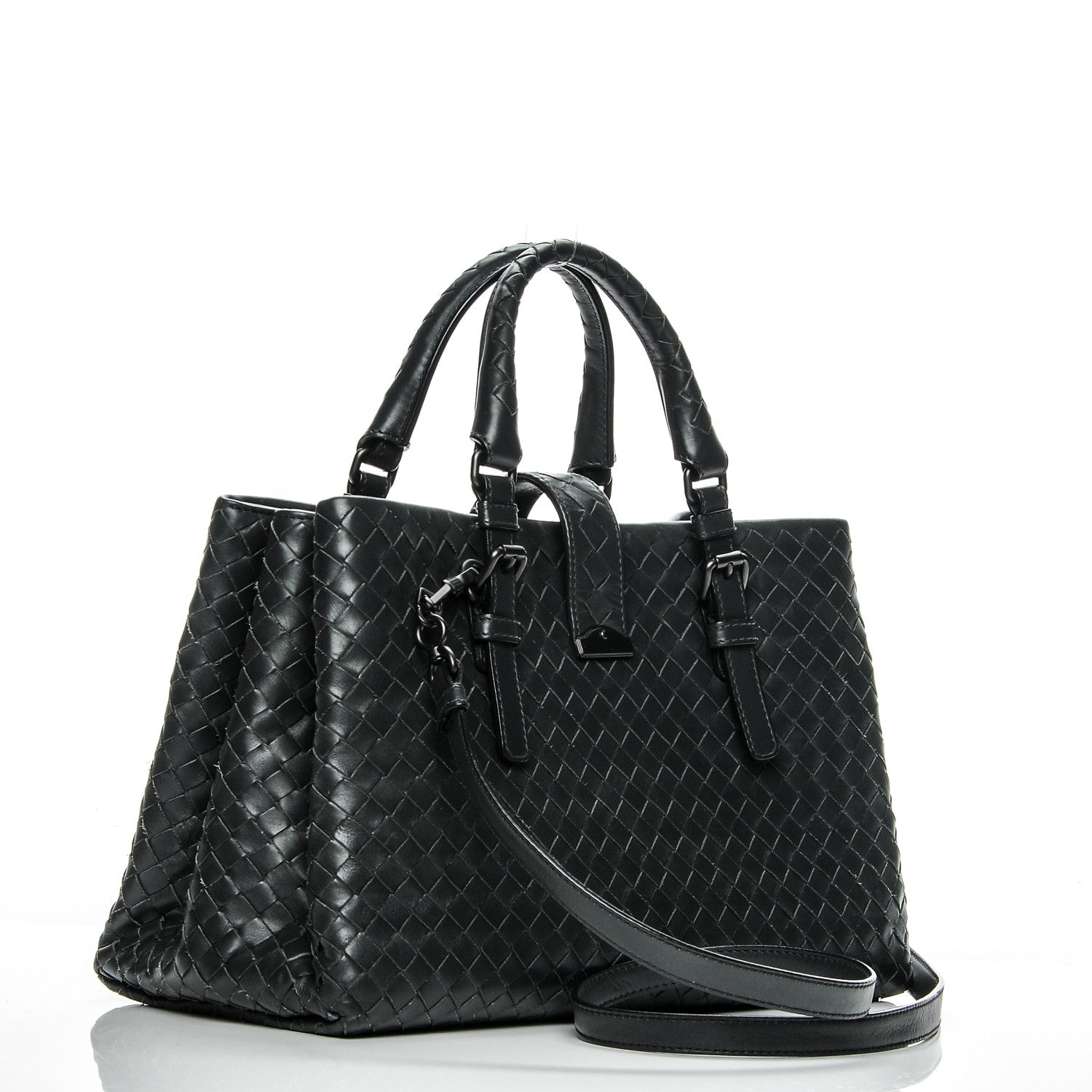 Bottega Veneta Nappa Intrecciato Small Roma Tote Grey 3 of 8