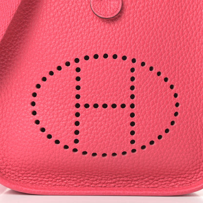 Hermes Taurillon Clemence Evelyne TPM Rose Extreme 8 of 11