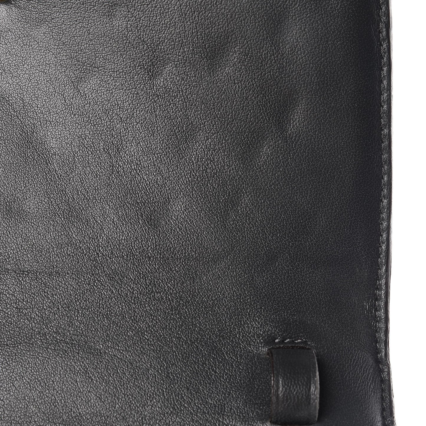 Ostrich Medium Classic Box Flap Bag Storm