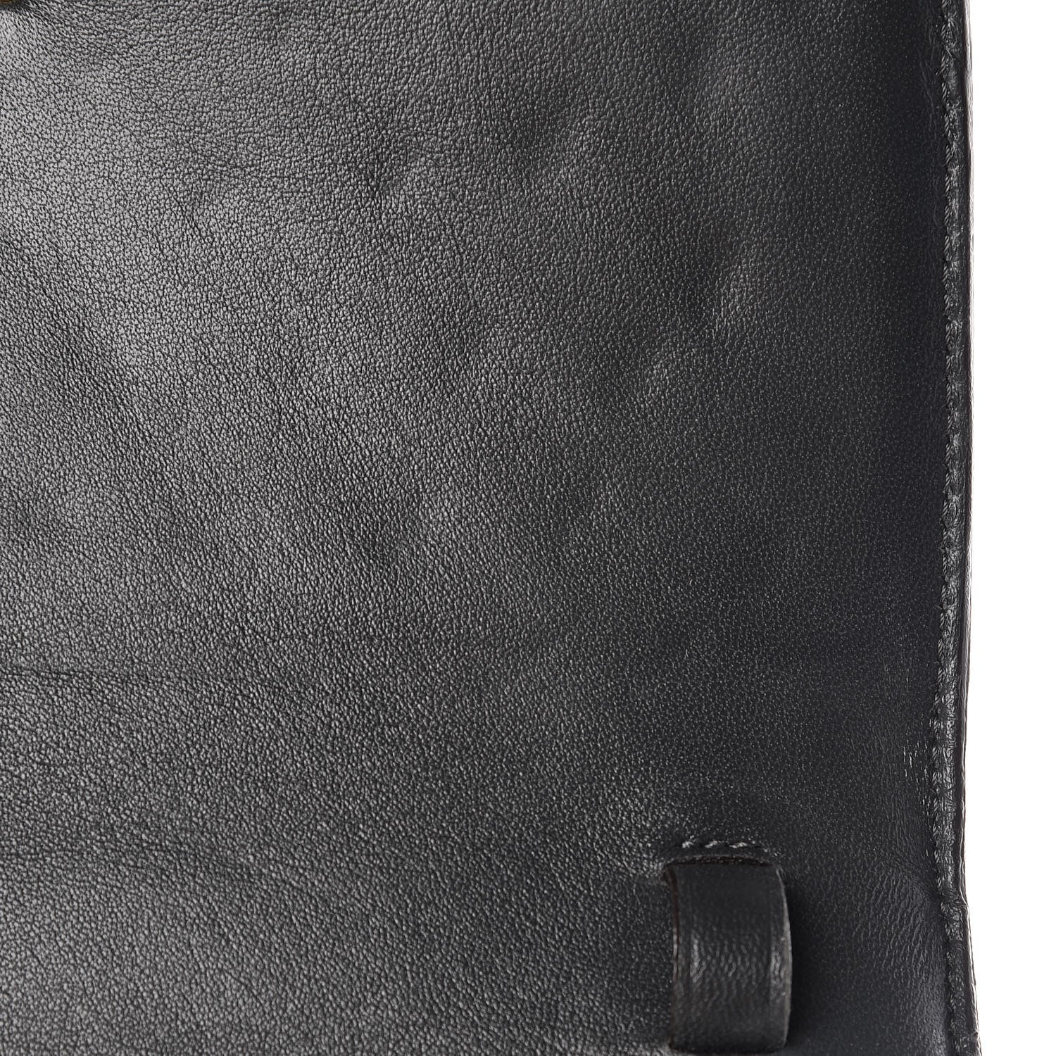 Celine Ostrich Medium Classic Box Flap Bag Storm 8 of 13