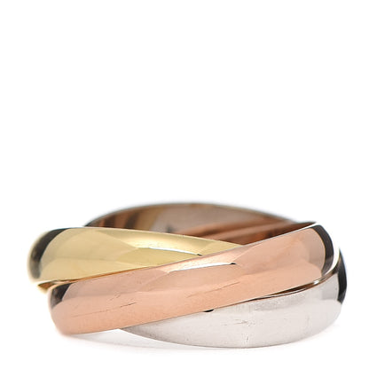 Cartier 18K Pink Yellow White Gold Classic Trinity Ring 47 4 3 of 4