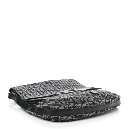 Christian Dior Monogram Flap Messenger Navy Blue 4 of 9