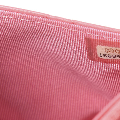 Chanel Lambskin Quilted Wallet On Chain WOC Pink 8 of 14