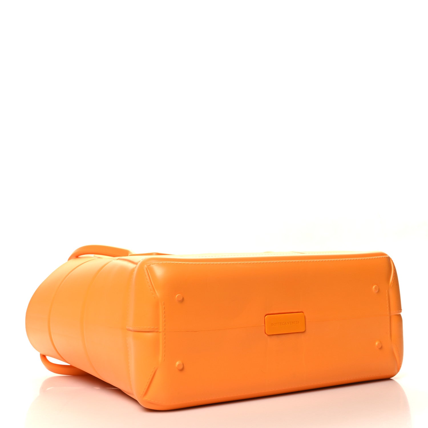 Bottega Veneta Rubber Maxi Intrecciato Medium Arco Tangerine 4 of 9