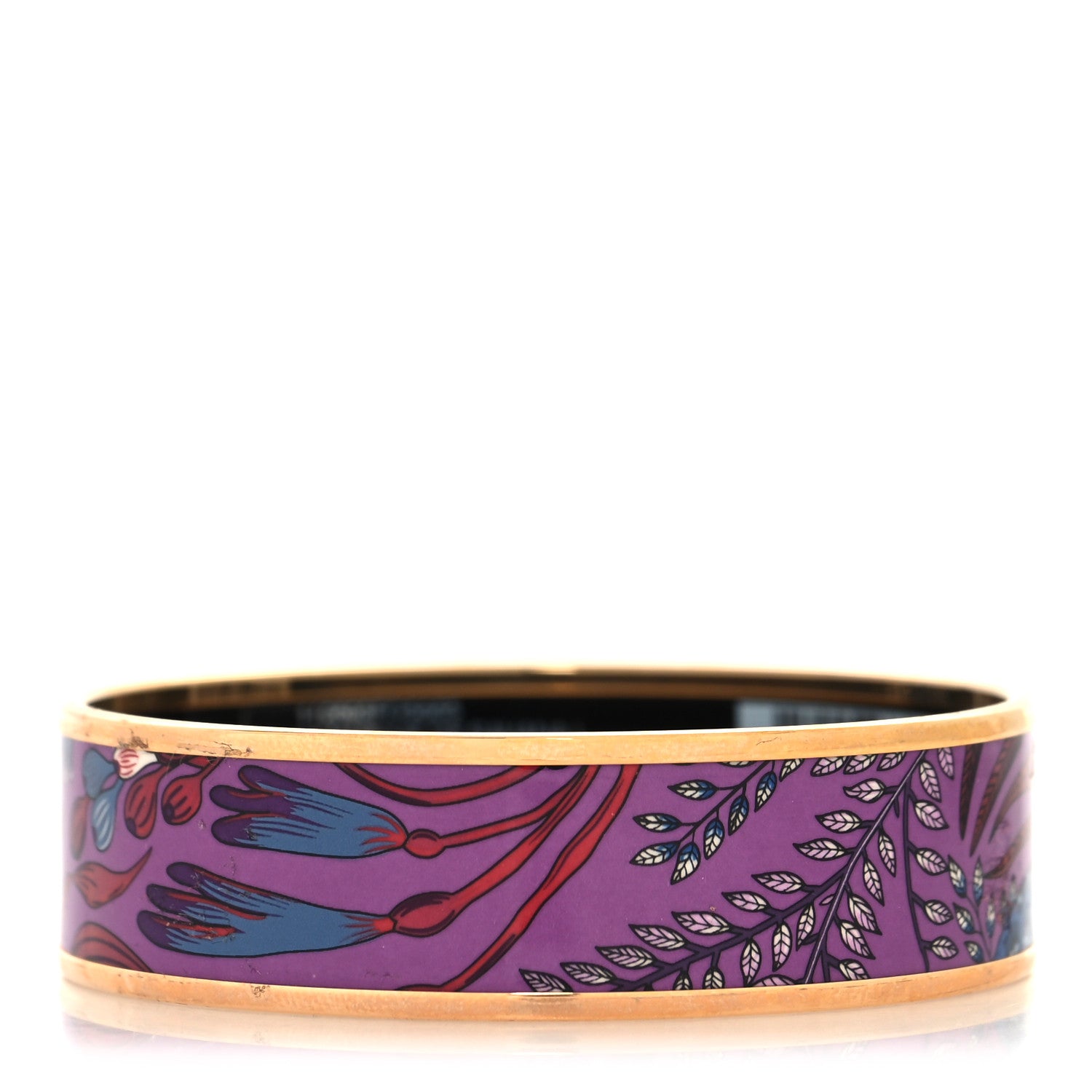 Hermes Enamel Printed Wide Le Marche de Savana Bracelet 65 3 of 5