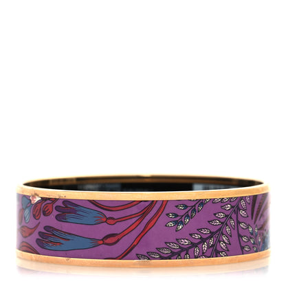 Hermes Enamel Printed Wide Le Marche de Savana Bracelet 65 3 of 5