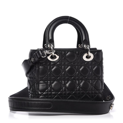 Christian Dior Lambskin Cannage Small Lucky Badges My Lady Dior Black 3 of 9
