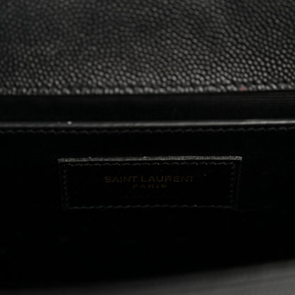 Saint Laurent Grain De Poudre Small Monogram Kate Satchel Black 6 of 13