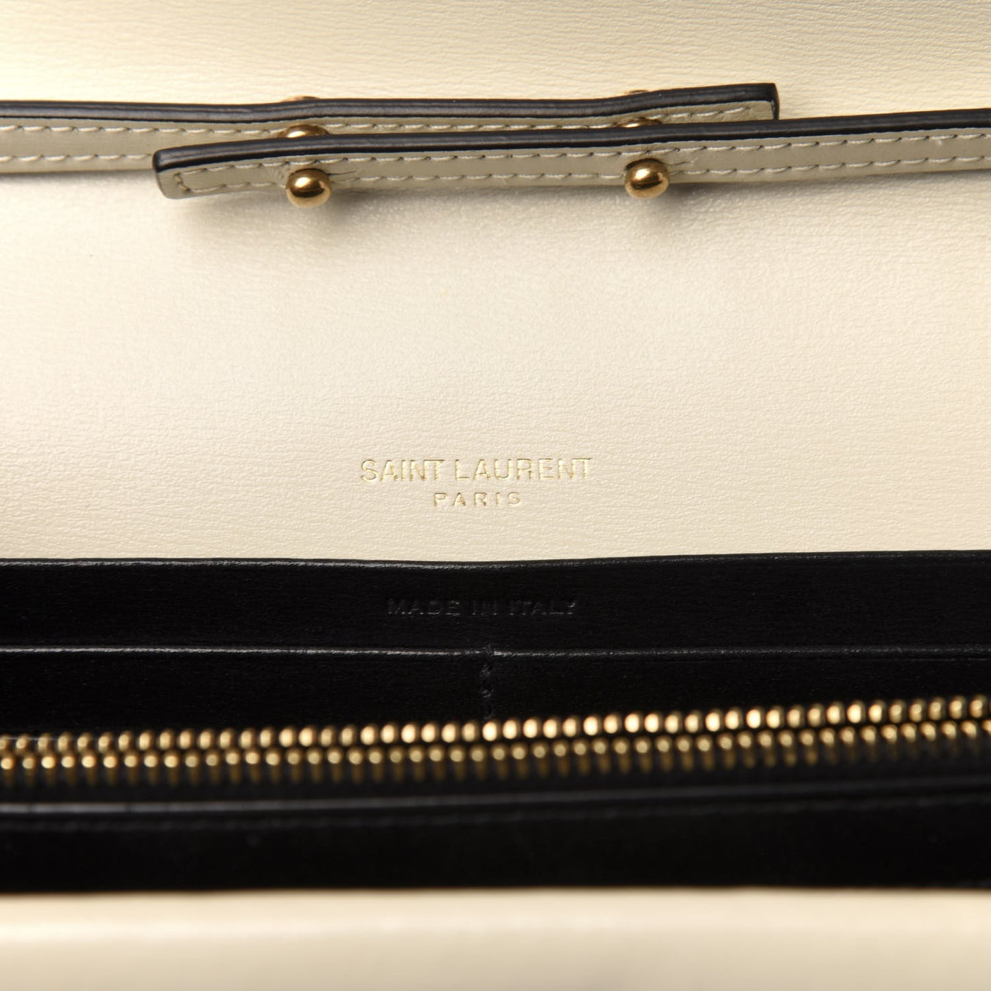Smooth Calfskin Monogram Sulpice Chain Wallet Black White