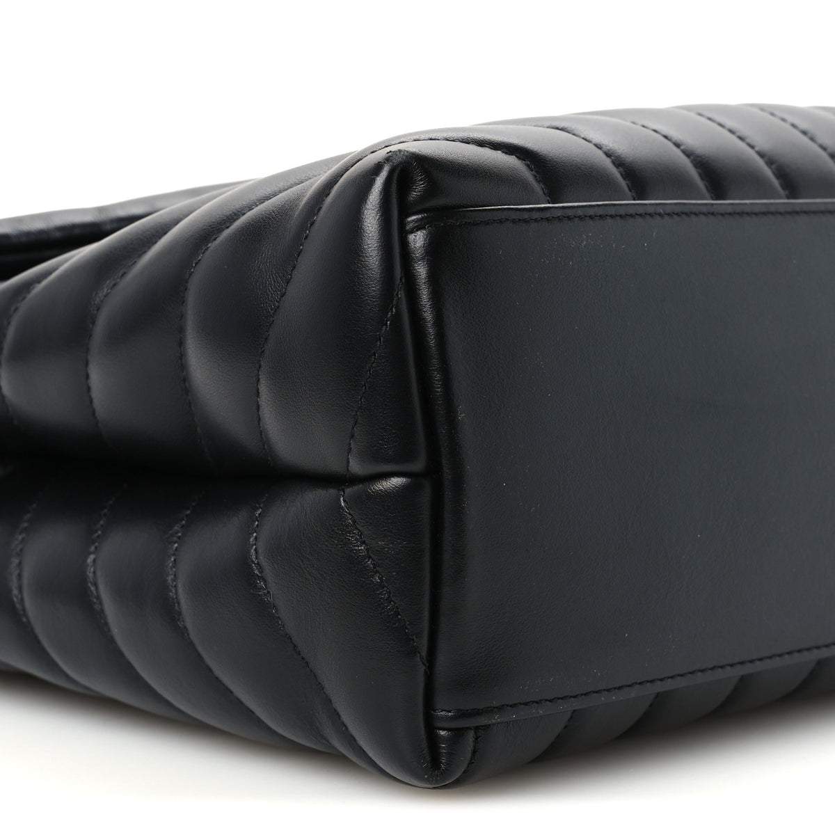 Saint Laurent Calfskin Y Quilted Monogram Medium Loulou Chain Satchel Black 10 of 11