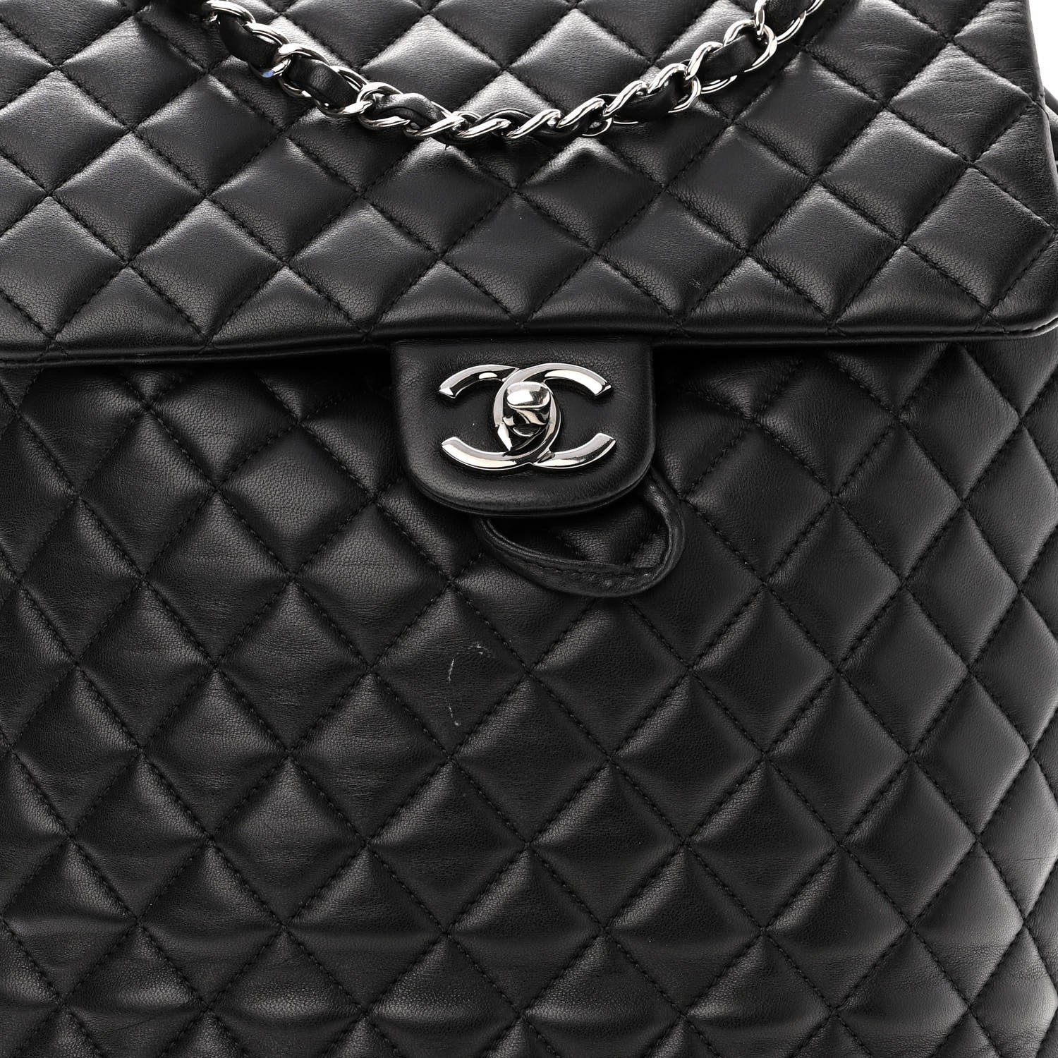 Chanel Lambskin Quilted Large Urban Spirit Backpack Black 7 of 12