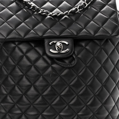 Chanel Lambskin Quilted Large Urban Spirit Backpack Black 7 of 12