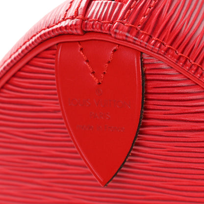 Louis Vuitton Epi Speedy 25 Castillan Red 5 of 9