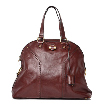 Saint Laurent Calfskin Oversized Muse Bordeaux 1 of 14