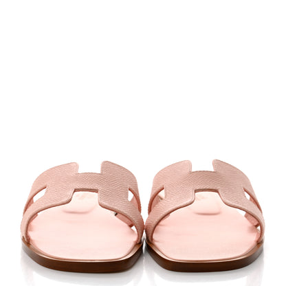 Hermes Epsom Oran Sandals 36 Rose Aube 2 of 9