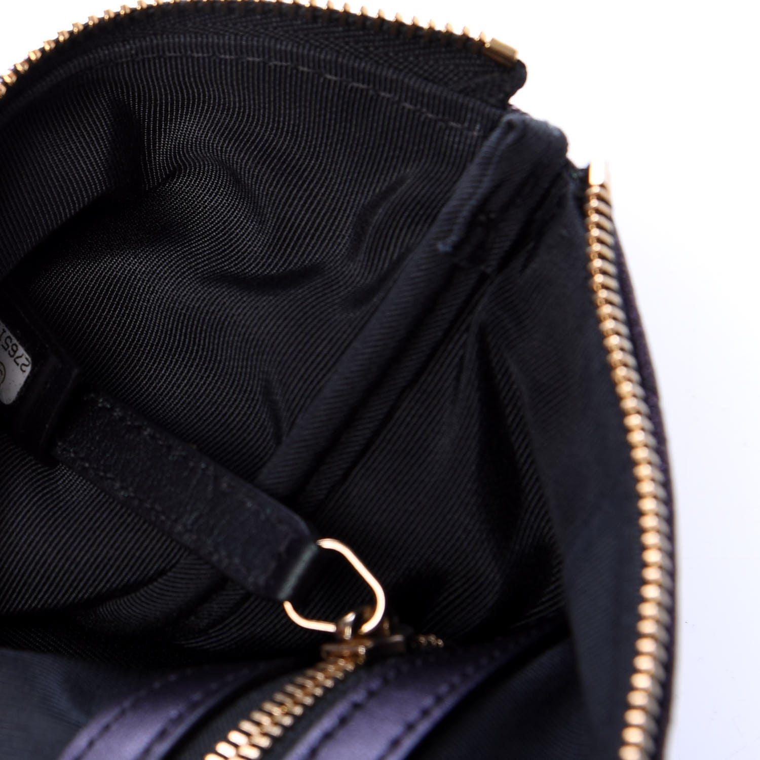 Chanel Iridescent Caviar Medium Night by the C Pouch Clutch Black 7 of 8