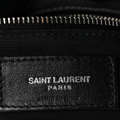 Saint Laurent Lambskin Quilted Toy Loulou Puffer Monogram Chain Satchel Fog 6 of 11