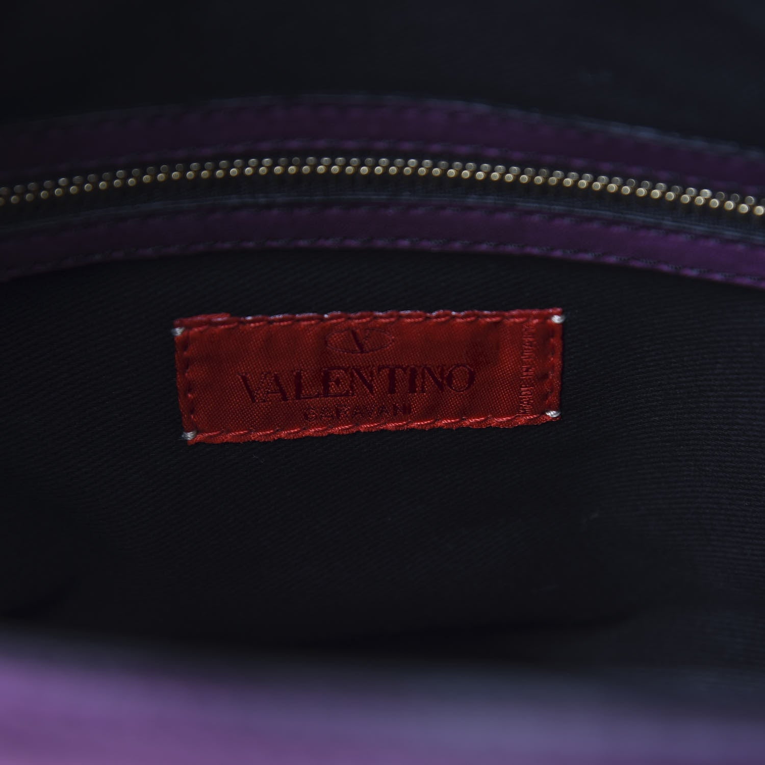 Valentino Garavani Nappa Jardin Rose Frame Duffel Purple 7 of 12