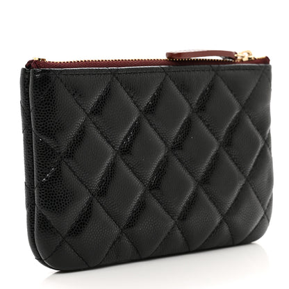 Chanel Caviar Quilted Small Cosmetic Case Black 3 of 8