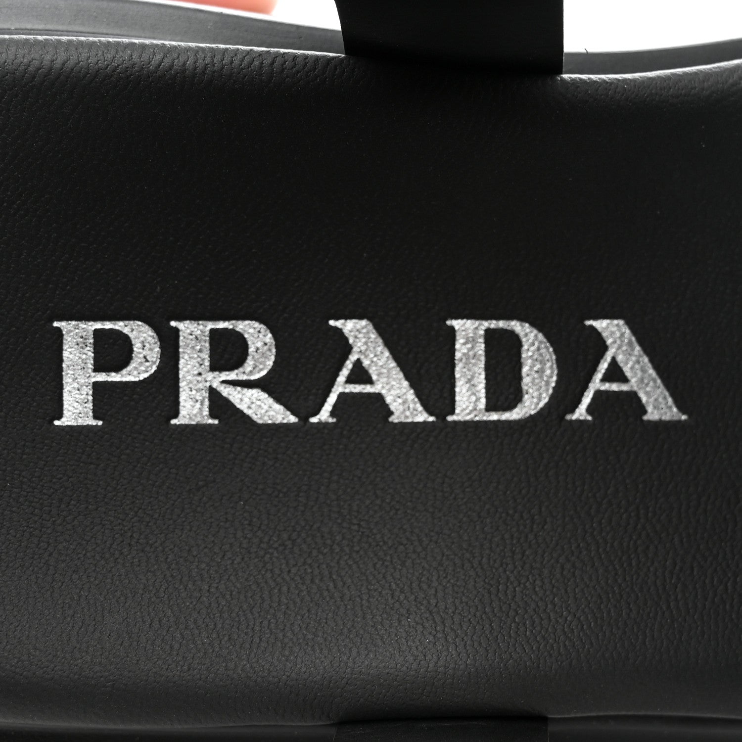Prada Foam Rubber Triangle Logo Monolith 55mm Cage Sandals 38 Black 8 of 13