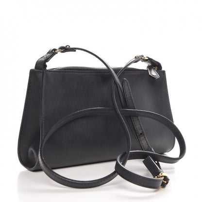 Fendi Vitello Baltico Mini Pouch Crossbody Pouch Black 3 of 8