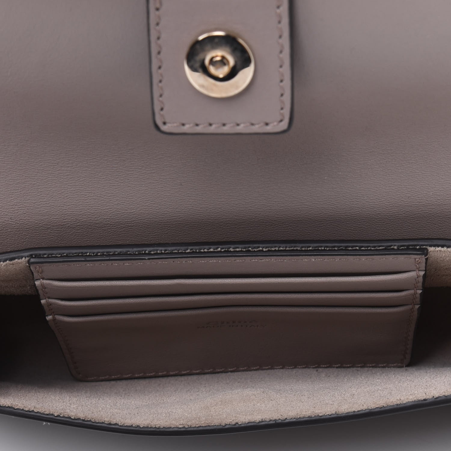 Chloe Suede Calfskin Mini Faye Shoulder Bag Motty Grey 5 of 18