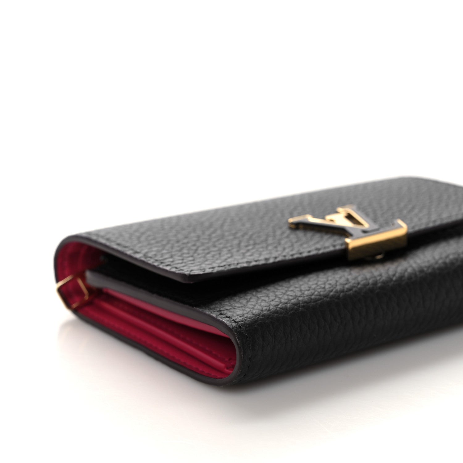 Louis Vuitton Taurillon Capucines Compact Wallet Black 7 of 8