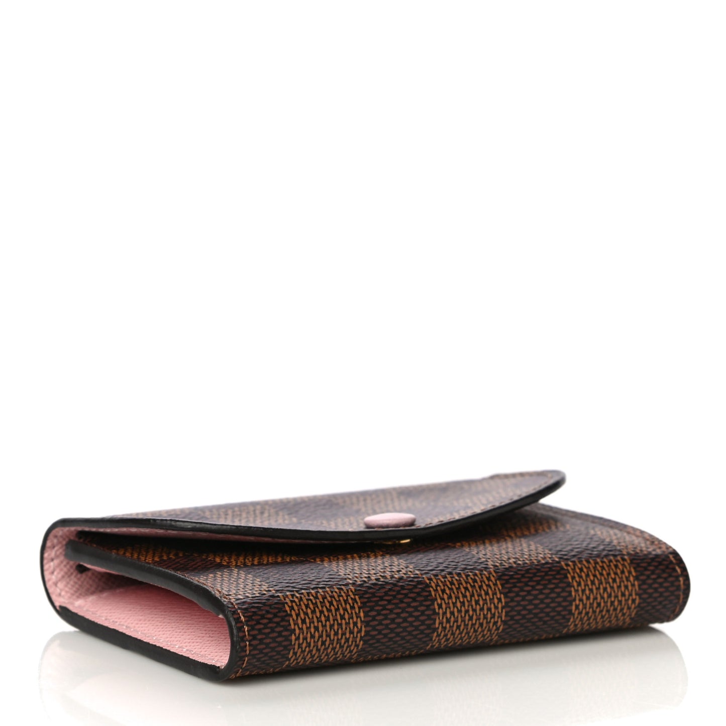 Damier Ebene Rosalie Coin Purse Rose Ballerine