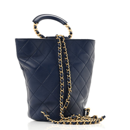 Chanel Lambskin Quilted In The Loop Backpack Bag Navy 3 of 11