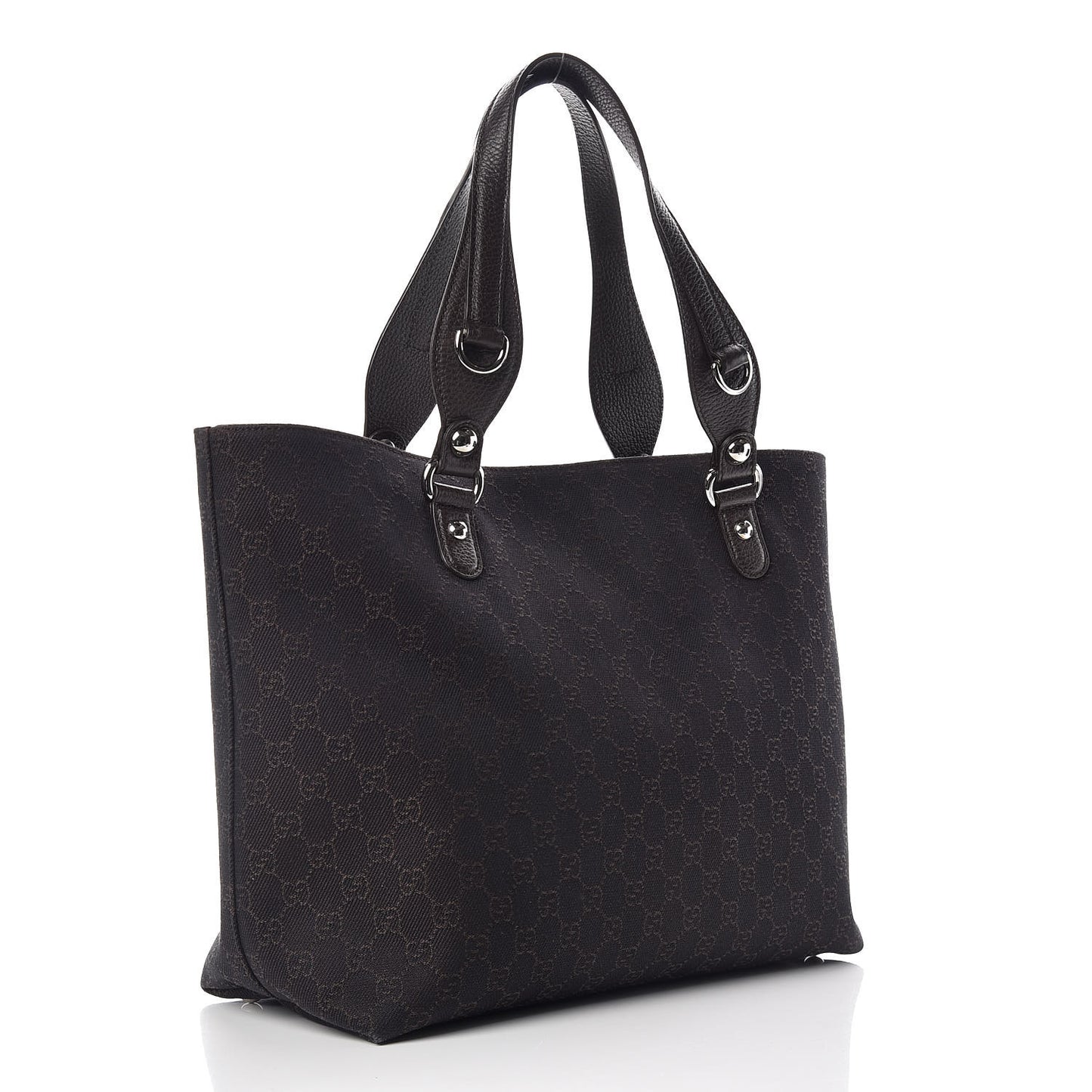 Monogram Icon Bit Tote Dark Brown