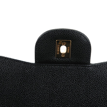 Chanel Caviar Quilted Jumbo Double Flap Black 6 of 8