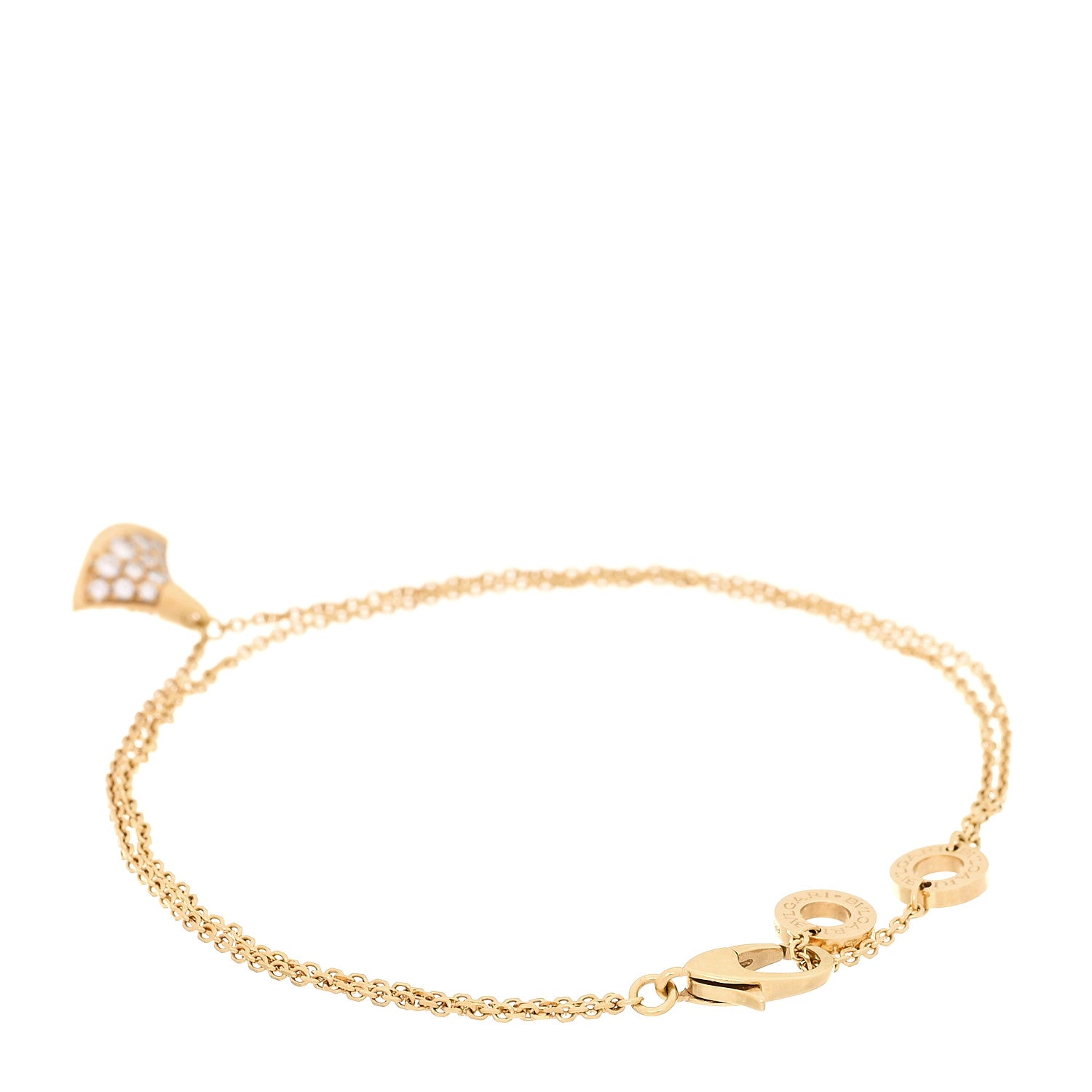 Bulgari 18K Yellow Gold Diamond Divas' Dream Bracelet SM 3 of 8