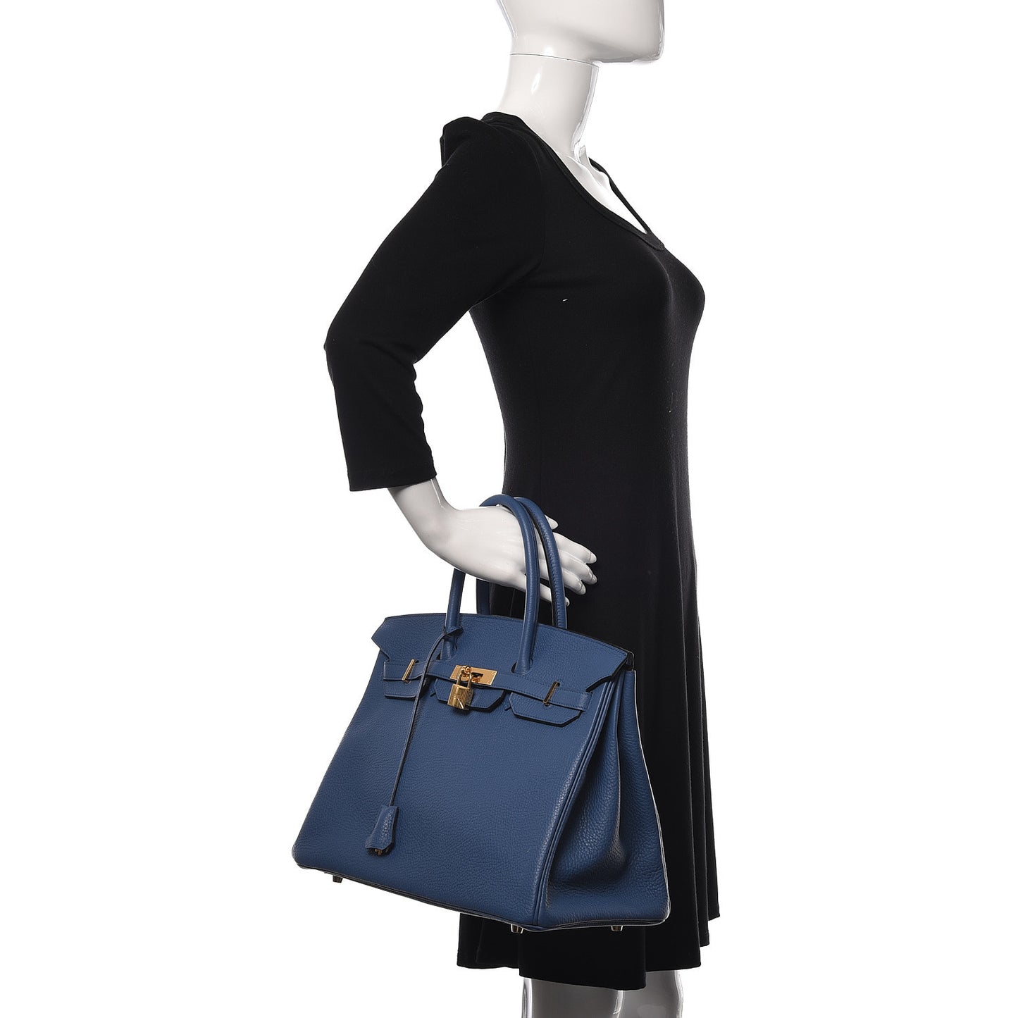 Togo Birkin 35 Bleu Agate