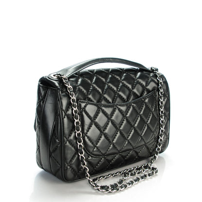 Chanel Lambskin Quilted Jumbo Easy Carry Flap Black 3 of 8