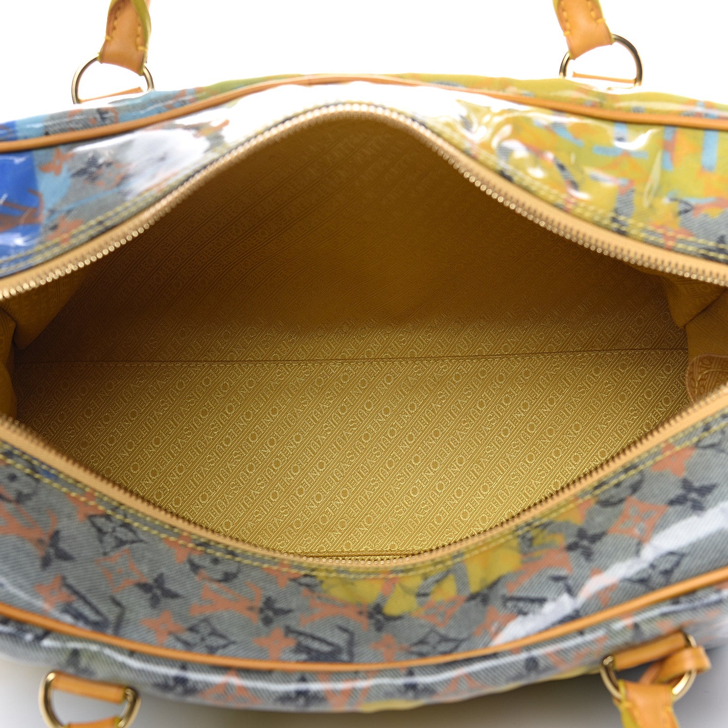 Louis Vuitton Monogram Pulp Defile Weekender PM Yellow 4 of 13