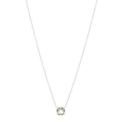 Tiffany Sterling Silver Prasiolite Sparklers Pendant Necklace 1 of 6