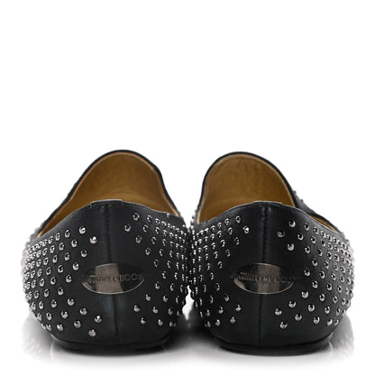 Jimmy Choo Suede Studded Wheel Weekend Slipper 38.5 Black 6 of 12