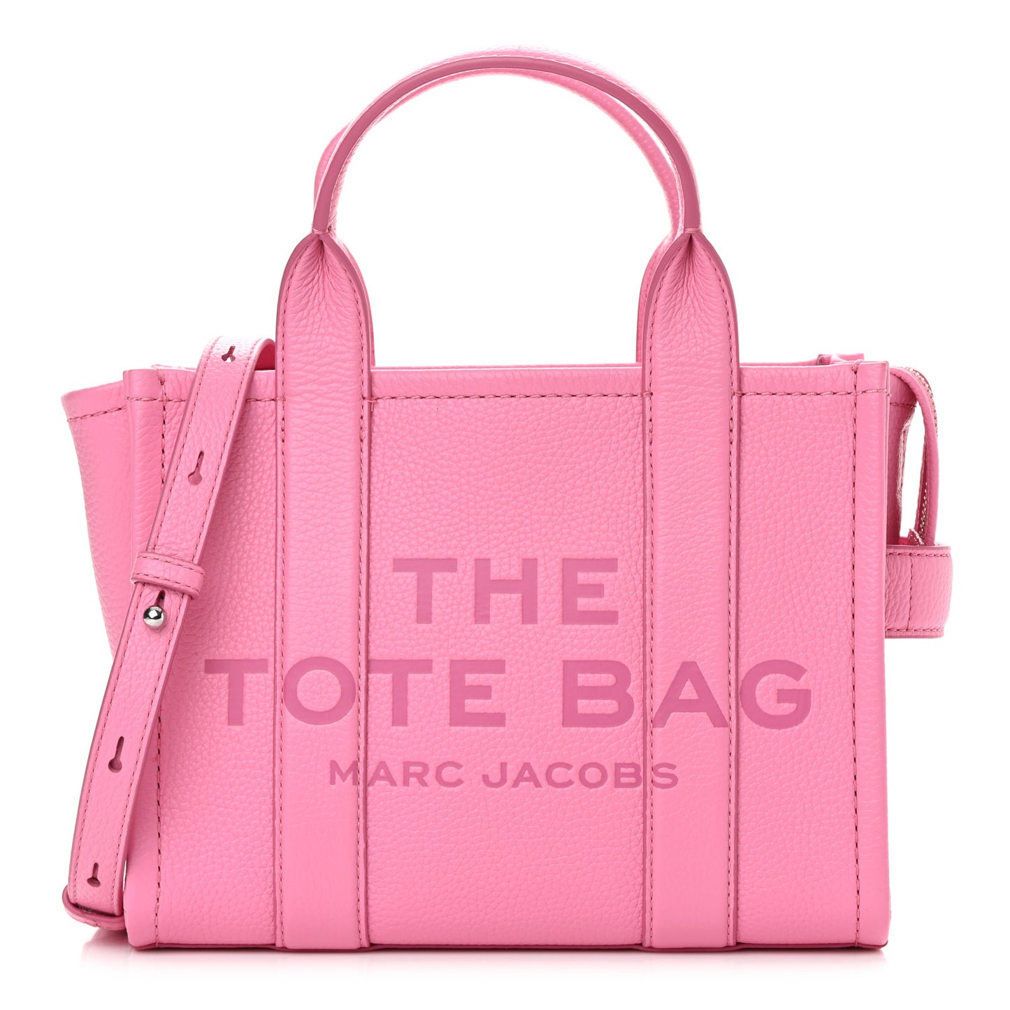 Grained Calfskin Small The Tote Bag Candy Pink