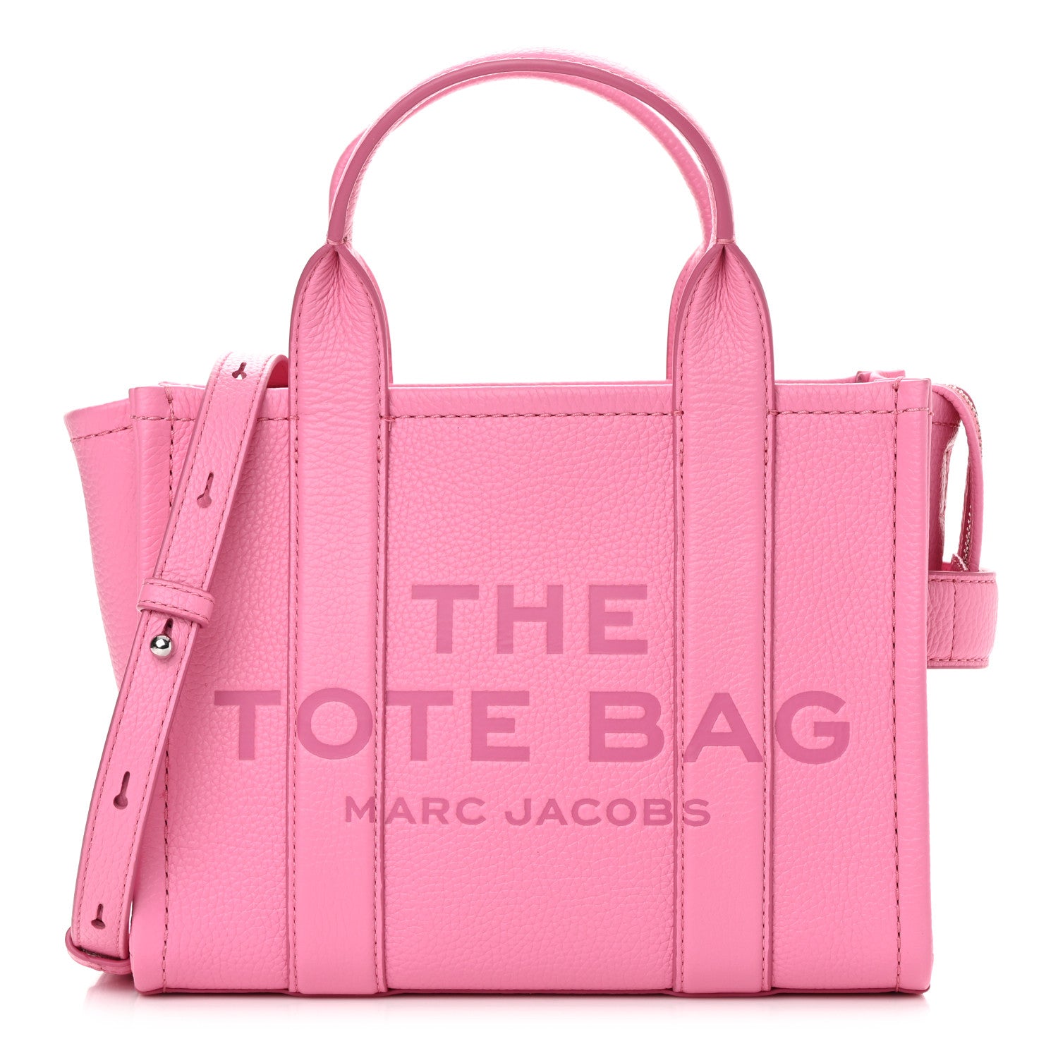 Marc Jacobs Grained Calfskin Small The Tote Bag Candy Pink 1 of 13