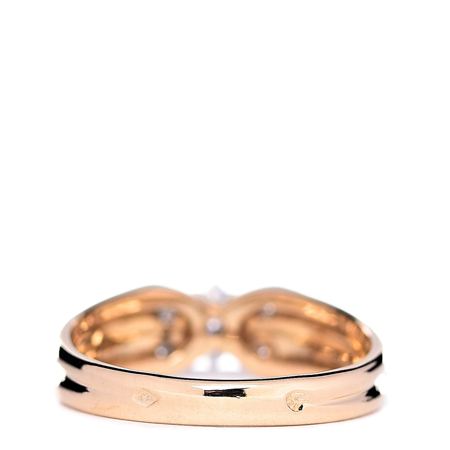 18K Yellow Gold Diamond Butterfly Ring 49 4.75